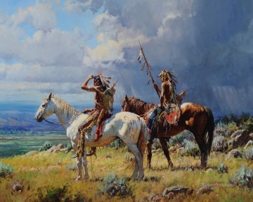 American Indians Painting - western American Indians 30